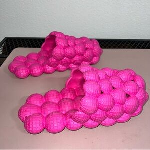 Pink Bubble‎ Shoes, Bubble Slides for Women/Men, Beach Slides Shoes